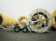 BRT 25 pipe drum transport trailer